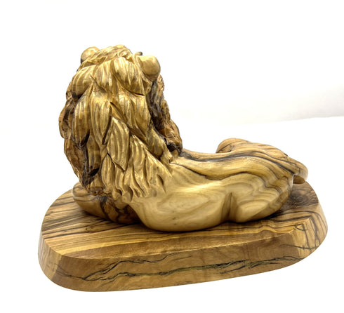 The Lion Olive Wood Statue (Small)